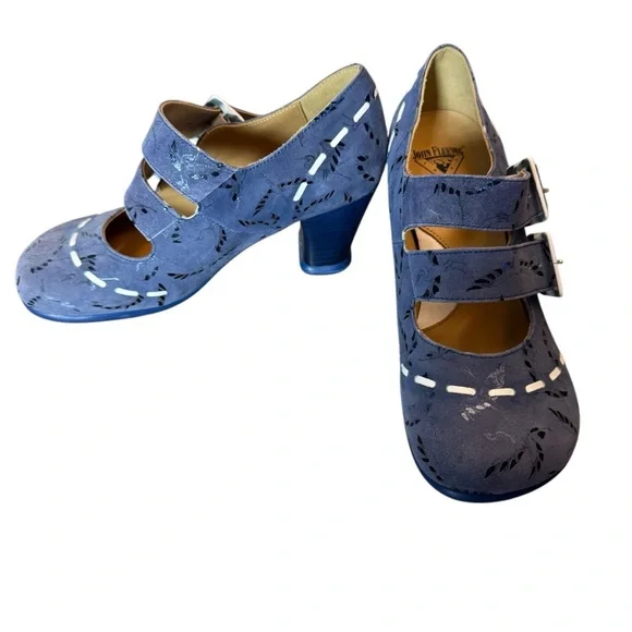 JOHN FLUEVOG OPERETTA CAVALIERI DOUBLE STRAP MARYl JaNE SIZE 5.5 - Picture 3 of 10